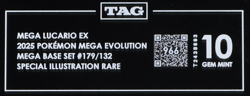 2025 Pokemon Mega Evolution 179/132 Mega Lucario EX SIR TAG 10 (966) - Image 3