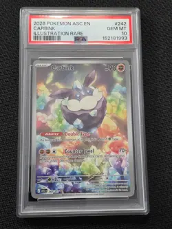 2026 POKEMON ASC EN-ASCENDED HEROES ILLUSTRATION RARE #242 CARBINK PSA 10 - Image 3