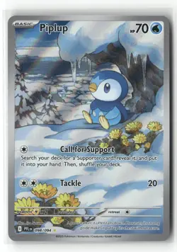 PIPLUP 098/094 ILLUSTRATION RARE PHANTASMAL FLAMES POKEMON NM/M - Image 1
