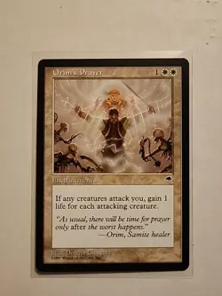 Orim's Prayer - Tempest - LP - MTG Magic - Uncommon - White Enchantment - Image 1