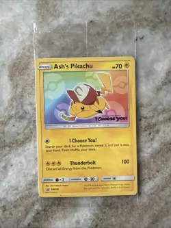 Pokemon Ash's Pikachu (I Choose You Movie) Promo SM108 ((SEALED)) - Image 1