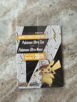 Pokemon Ash's Pikachu (I Choose You Movie) Promo SM108 ((SEALED)) - Image 2