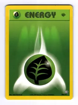 Grass Energy Neo Genesis #108 (2000) Common 1st Edition NM Pokemon - Image 1