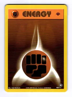 Fighting Energy Neo Genesis #106 (2000) Common 1st Edition NM Pokemon - Image 1
