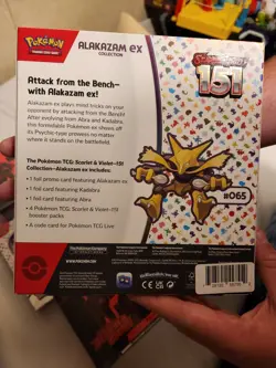Pokemon TCG: Scarlet & Violet-151 Alakazam ex Box 820650855269 - Image 2