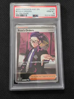 Boss’s Orders 256/217 PSA 10 English Pokemon TCG Ascended Heroes Illustration - Image 3