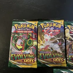 Lot Of 5 - Pokemon TCG Evolving Skies Booster Packs Sealed - Image 2