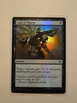 Lash of Thorns (Foil) - Throne of Eldraine - LP - MTG Magic - Common - Instant - Image 1