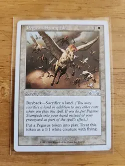 Pegasus Stampede - Anthologies - MTG Magic - Uncommon - White Sorcery - Image 1