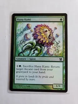 Hana Kami (Foil) - Modern Masters - LP - MTG Magic - Common - Green Creature - Image 1