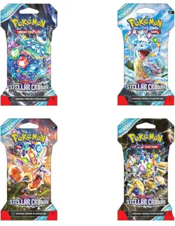 Pokemon TCG: Stellar Crown Sleeved Blister Packs X 36 - Image 1