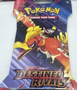 Pokemon TCG Scarlet & Violet Destined Rivals 3 Booster Pack & One Single Pack - Image 3