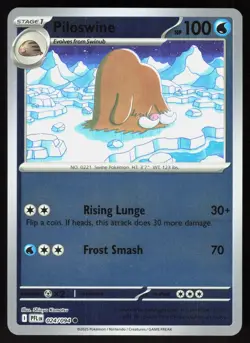 Piloswine 024/094 Common Phantasmal Flames Pokemon Reverse Holo Near Mint - Image 1