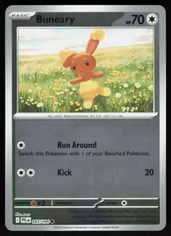 Buneary 083/094 Common Phantasmal Flames Pokemon Reverse Holo Near Mint - Image 1