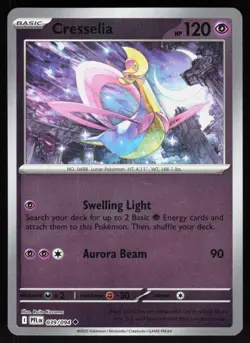 Cresselia 039/094 Uncommon Phantasmal Flames Pokemon Reverse Holo Near Mint - Image 1