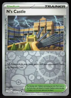 N's Castle 152/159 Uncommon Journey Together Pokemon Reverse Holo Near Mint - Image 1