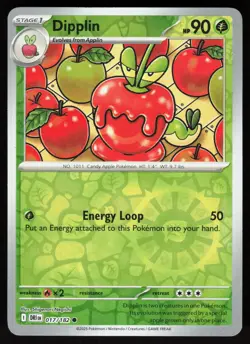 Dipplin 017/182 Common Destined Rivals Pokemon Reverse Holo Near Mint - Image 1