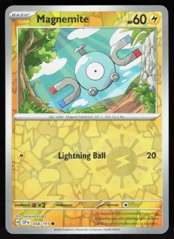 Magnemite 058/191 Common Surging Sparks Pokemon Reverse Holo Near Mint - Image 1