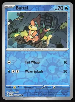 Buizel 057/182 Common Destined Rivals Pokemon Reverse Holo Near Mint - Image 1