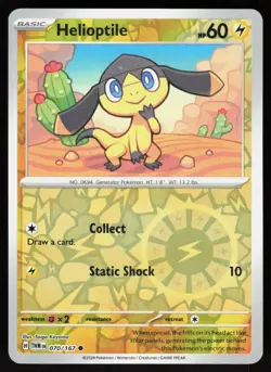 Helioptile 070/167 Common Twilight Masquerade Pokemon Reverse Holo Near Mint - Image 1
