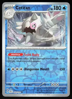 Cetitan 054/191 Common Surging Sparks Pokemon Reverse Holo Near Mint - Image 1