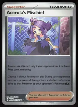 Acerola's Mischief 113/132 Uncommon Mega Evolution Pokemon Reverse Holo NM - Image 1