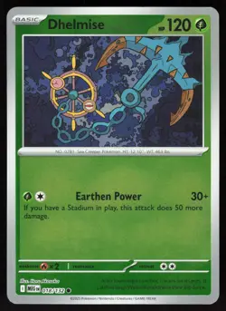 Dhelmise 018/132 Common Mega Evolution Pokemon Reverse Holo Near Mint - Image 1