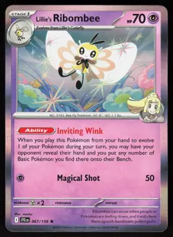 Lillie's Ribombee 067/159 Rare Journey Together Pokemon Holo Near Mint - Image 1