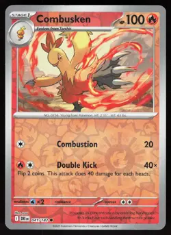 Combusken 041/182 Common Destined Rivals Pokemon Reverse Holo Near Mint - Image 1