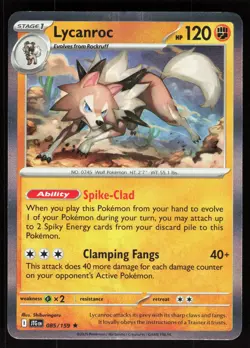 Lycanroc 085/159 Rare Journey Together Pokemon Holo Near Mint - Image 1