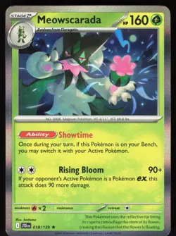 Meowscarada 018/159 Rare Journey Together Pokemon Holo Near Mint - Image 1