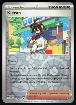 Kieran 154/167 Uncommon Twilight Masquerade Pokemon Reverse Holo Near Mint - Image 1