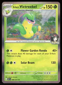 Erika's Victreebel 006/217 Rare Ascended Heroes Pokemon Holo Near Mint - Image 1
