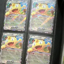 Pokemon TCG Perfect Order Meowth ex 062/088 Holo English Card Lot (4) - Image 2