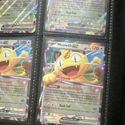 Pokemon TCG Perfect Order Meowth ex 062/088 Holo English Card Lot (4) - Image 3