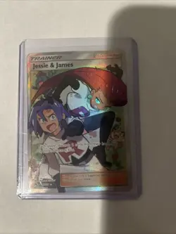 Pokemon TCG Jessie & James Trainer Full Art Ultra Rare Card 68/68 Hidden Fates - Image 1