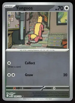 Yungoos 109/132 Common Mega Evolution Pokemon Reverse Holo Near Mint - Image 1