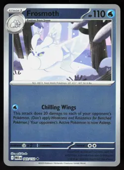 Frosmoth 043/132 Uncommon Mega Evolution Pokemon Reverse Holo Near Mint - Image 1