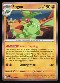 Flygon 053/094 Rare Phantasmal Flames Pokemon Holo Near Mint - Image 1
