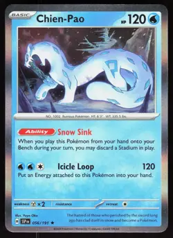 Chien-Pao 056/191 Rare Surging Sparks Pokemon Holo Near Mint - Image 1