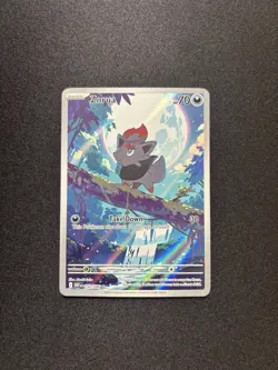 *NM* Pokemon Zorua 142/086 White Flare Illustration Rare Pokemon TCG Card 2025 - Image 1