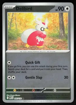 Delibird 105/132 Common Mega Evolution Pokemon Reverse Holo Near Mint - Image 1
