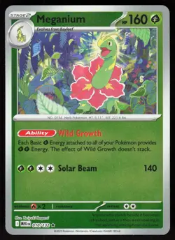 Meganium 010/132 Rare Mega Evolution Pokemon Reverse Holo Near Mint - Image 1