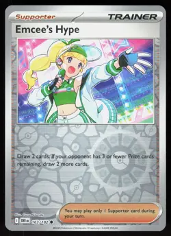 Emcee's Hype 163/182 Common Destined Rivals Pokemon Reverse Holo Near Mint - Image 1
