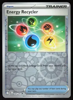Energy Recycler 164/182 Uncommon Destined Rivals Pokemon Reverse Holo Near Mint - Image 1