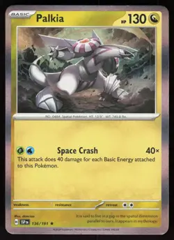 Palkia 136/191 Rare Surging Sparks Pokemon Holo Near Mint - Image 1