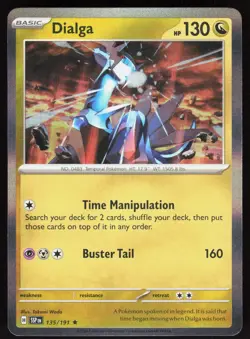 Dialga 135/191 Rare Surging Sparks Pokemon Holo Near Mint - Image 1