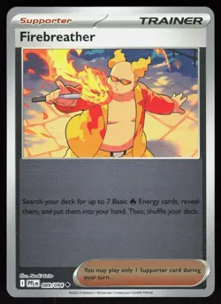 Firebreather 089/094 Uncommon Phantasmal Flames Pokemon Reverse Holo Near Mint - Image 1