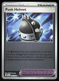 Punk Helmet 092/094 Uncommon Phantasmal Flames Pokemon Reverse Holo Near Mint - Image 1