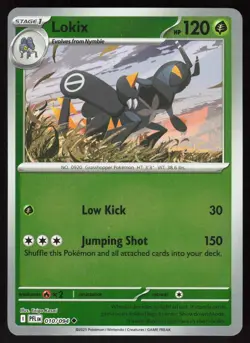 Lokix 010/094 Uncommon Phantasmal Flames Pokemon Reverse Holo Near Mint - Image 1